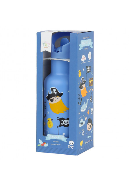antikorová fľaša na pitie, 350 ml - piráti