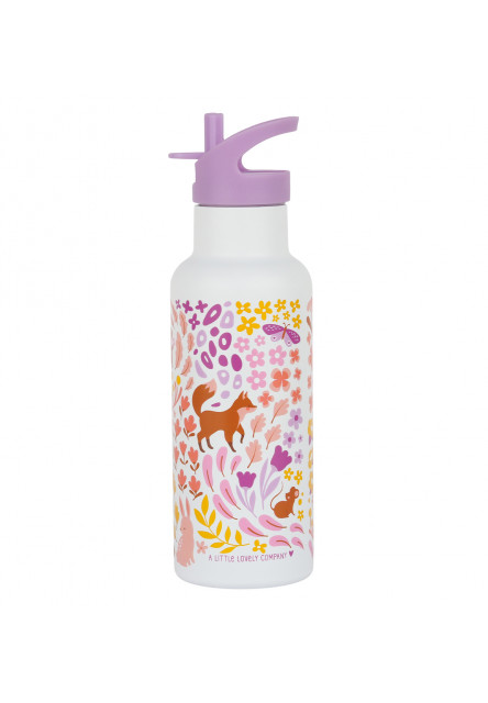antikorová fľaša na pitie, 500 ml - kvetinová záhrada