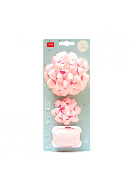 Súprava mašlí a stuh Legami Bows And Ribbon Set - Pink