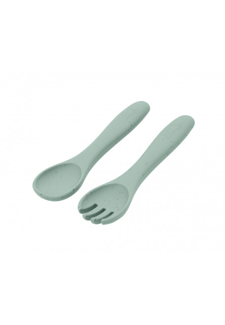 Příbor 2-dílný Platinum Silicone Sage