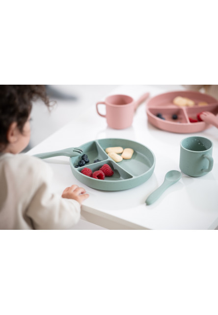 Příbor 2-dílný Platinum Silicone Sage