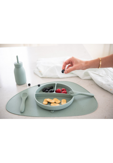 Láhev s brčkem Platinum Silicone Sage
