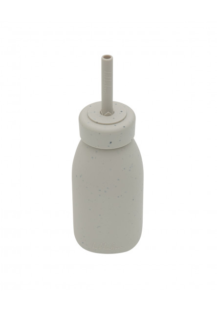 Láhev s brčkem Platinum Silicone Sand