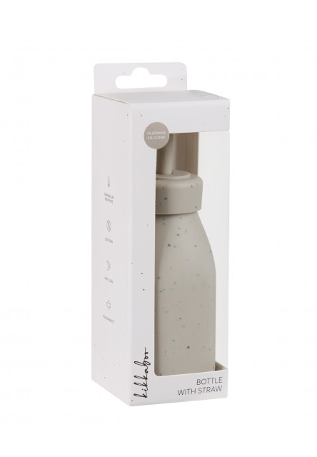 Láhev s brčkem Platinum Silicone Sand