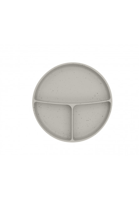 Talíř dělený s přísavkou Platinum Silicone Sand