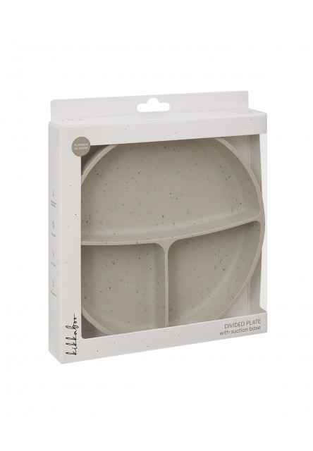 Talíř dělený s přísavkou Platinum Silicone Sand