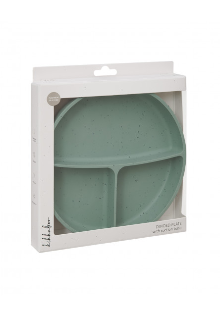 Talíř dělený s přísavkou Platinum Silicone Sage