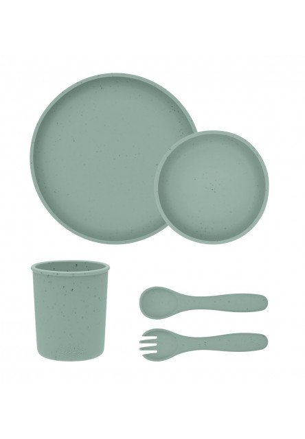 Jídelní sada 5-dílná Platinum Silicone Sage