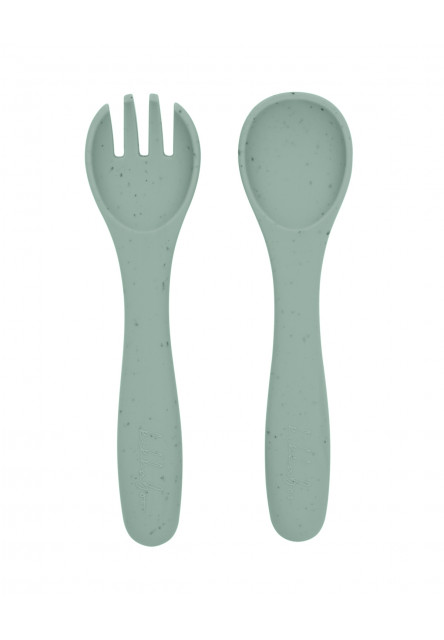 Jídelní sada 5-dílná Platinum Silicone Sage
