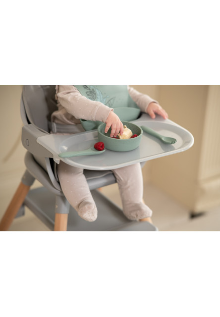 Jídelní sada 5-dílná Platinum Silicone Sage