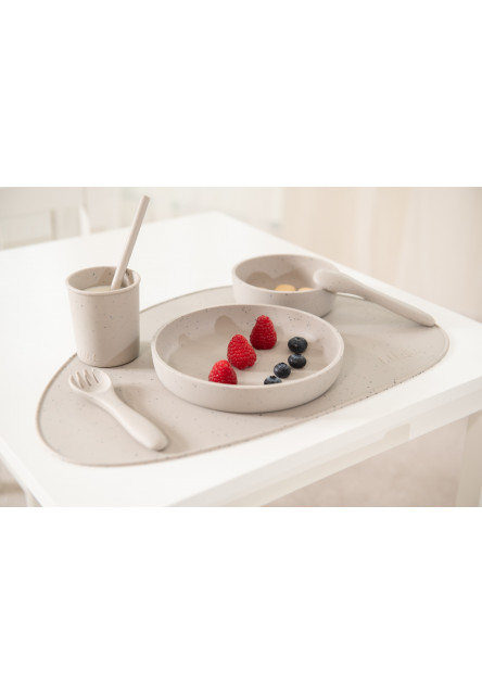 Jídelní sada 5-dílná Platinum Silicone Sand