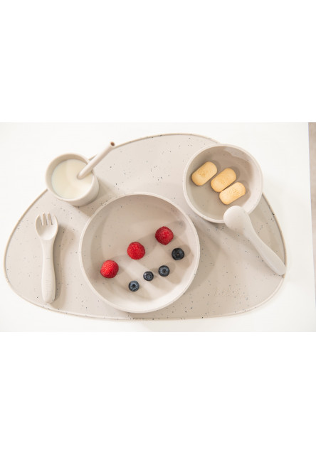 Jídelní sada 5-dílná Platinum Silicone Sand