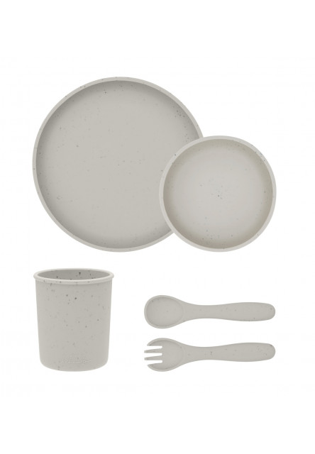 Jídelní sada 5-dílná Platinum Silicone Sand