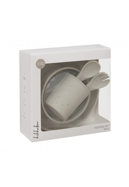 Jídelní sada 5-dílná Platinum Silicone Sand