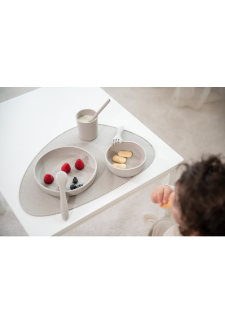 Jídelní sada 5-dílná Platinum Silicone Sand