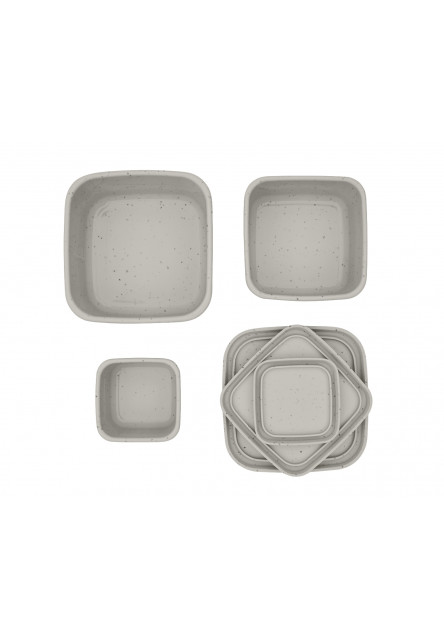 Sada boxů na svačinu 3 ks Platinum Silicone Sand