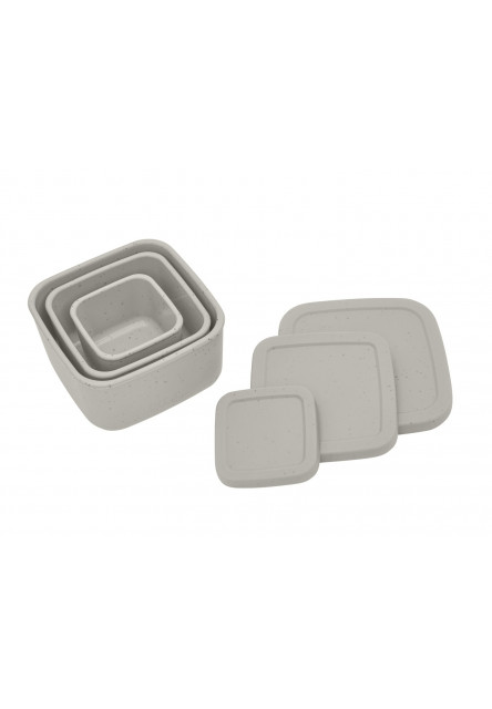 Sada boxů na svačinu 3 ks Platinum Silicone Sand