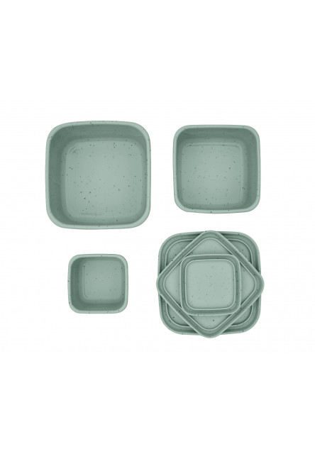 Sada boxů na svačinu 3 ks Platinum Silicone Sage