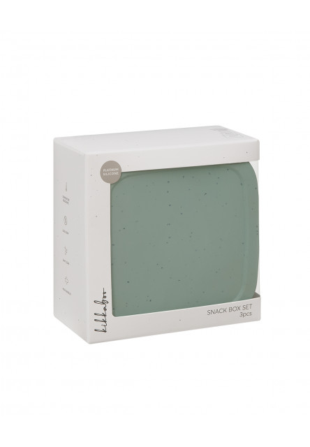 Sada boxů na svačinu 3 ks Platinum Silicone Sage