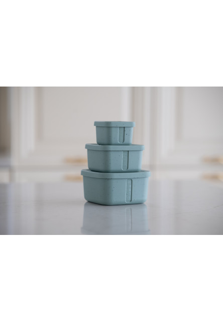 Sada boxů na svačinu 3 ks Platinum Silicone Sage