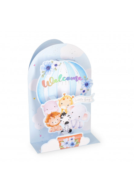Darčekové prianie Legami Pop-Up Card - Pop-Up Greeting Card - Baby Boy