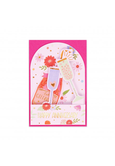 Darčekové prianie Legami Pop-Up Card - Pop-Up Greeting Card - Happy Anniversary