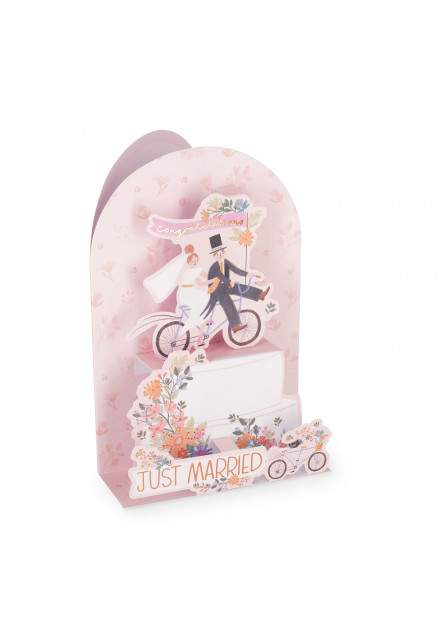 Darčekové prianie Legami Pop-Up Card - Pop-Up Greeting Card - Wedding Cake
