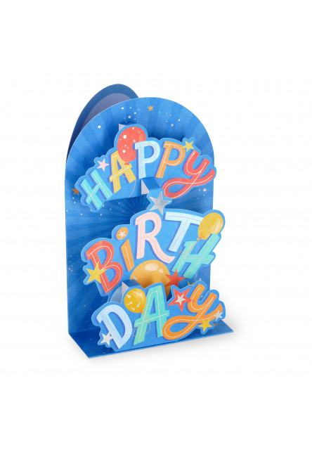 Darčekové prianie Legami Pop-Up Card - Pop-Up Greeting Card - Happy Birthday