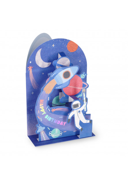 Darčekové prianie Legami Pop-Up Card - Pop-Up Greeting Card - Space