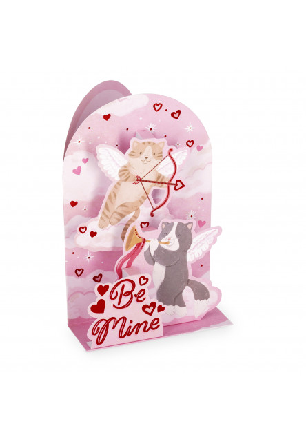 Darčekové prianie Legami Pop-Up Card - Pop-Up Greeting Card - Kitty
