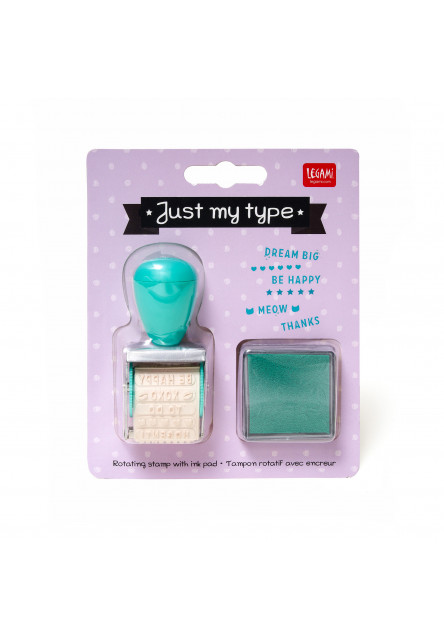 Pečiatka Legami Rotating Stamp With Ink Pad - Just My Type