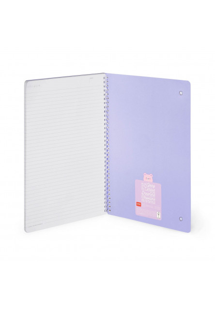 Zápisník Legami Lined Spiral-Bound Notepad - Spiral Notebook - Maxi - Teddy Bear