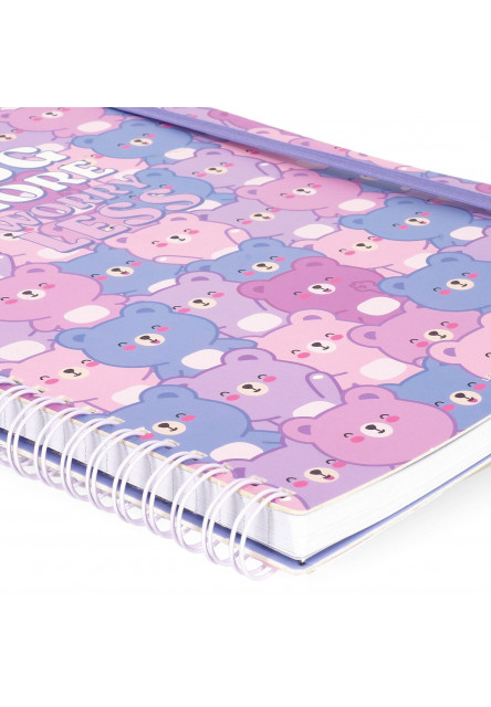 Zápisník Legami Lined Spiral-Bound Notepad - Spiral Notebook - Maxi - Teddy Bear