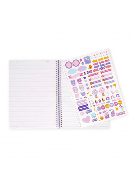 Zápisník Legami Lined Spiral-Bound Notepad - Spiral Notebook - Maxi - Teddy Bear