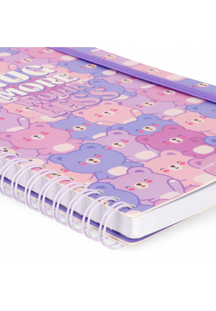 Zápisník Legami Lined Spiral-Bound Notepad - Spiral Notebook - Large - Teddy Bear