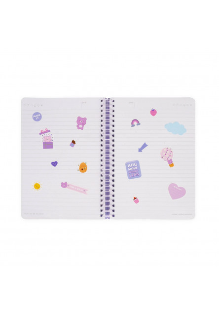 Zápisník Legami Lined Spiral-Bound Notepad - Spiral Notebook - Large - Teddy Bear