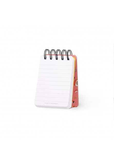 Zápisník Legami Lined Spiral-Bound Notepad - Spiral Notepad - Mini - Sushi Cat