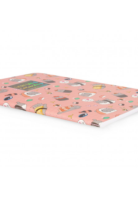 Zápisník Legami Lined Notebook - Quaderno - Large - Sushi Cat