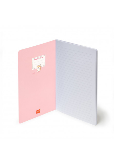 Zápisník Legami Lined Notebook - Quaderno - Large - Corgi