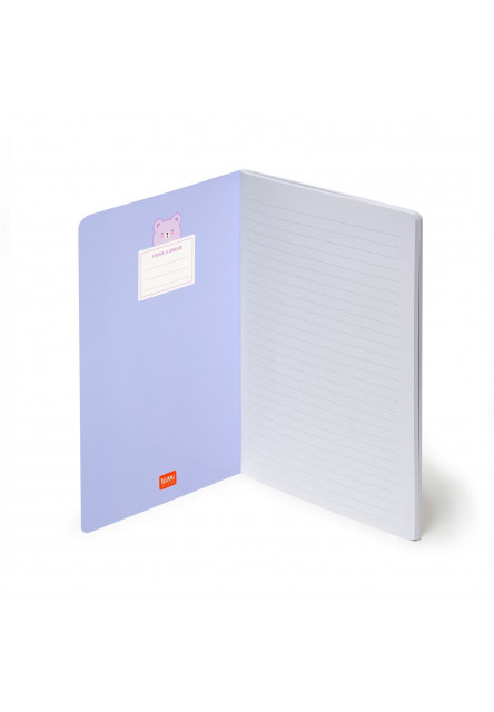 Zápisník Legami Lined Notebook - Quaderno - Large - Teddy Bear