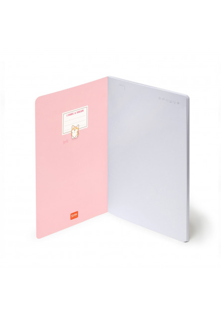 Zápisník Legami Plain Notebook - Quaderno - Medium - Corgi