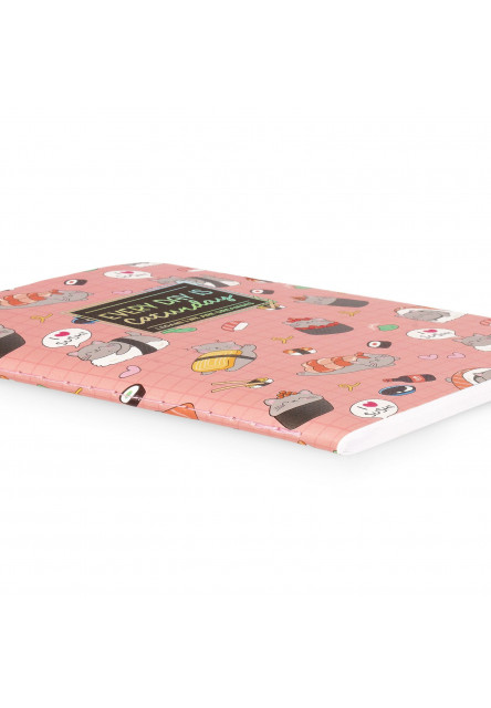 Zápisník Legami Lined Notebook - Quaderno - Small - Sushi Cat