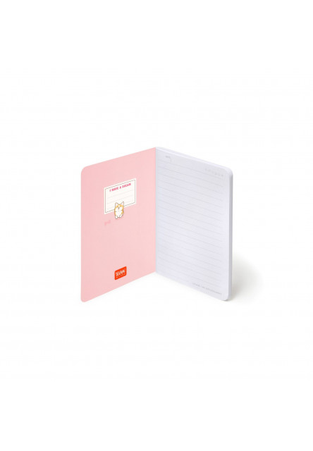 Zápisník Legami Lined Notebook - Quaderno - Small - Corgi