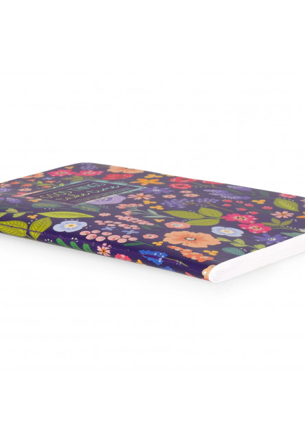 Zápisník Legami Lined Notebook - Quaderno - Small - Flowers