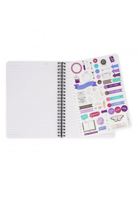 Zápisník Legami Lined Spiral-Bound Notepad - Spiral Notebook - Large - Moth