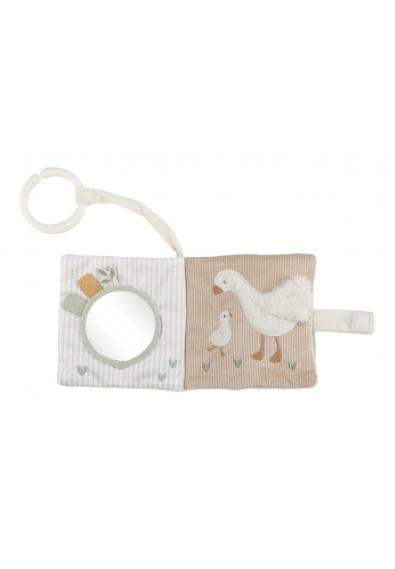 Závěsná textilní knížka s aktivitami Newborn Naturals