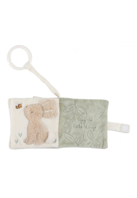 Závěsná textilní knížka s aktivitami Newborn Naturals