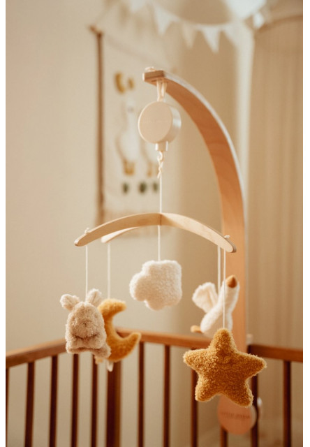 Hudební kolotoč dřevěný Newborn Naturals
