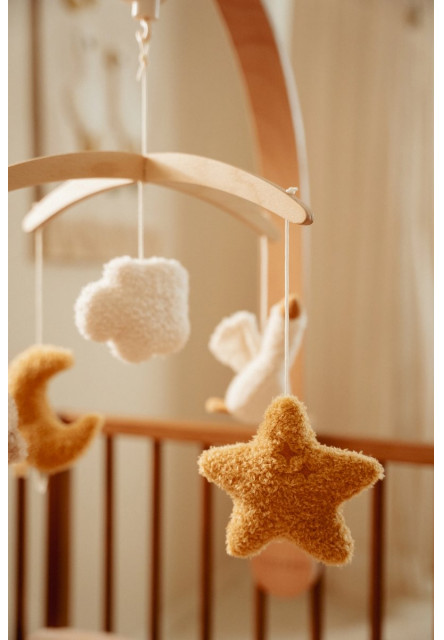 Hudební kolotoč dřevěný Newborn Naturals