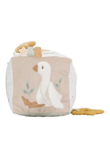 Kostka textilní s aktivitami Newborn Naturals